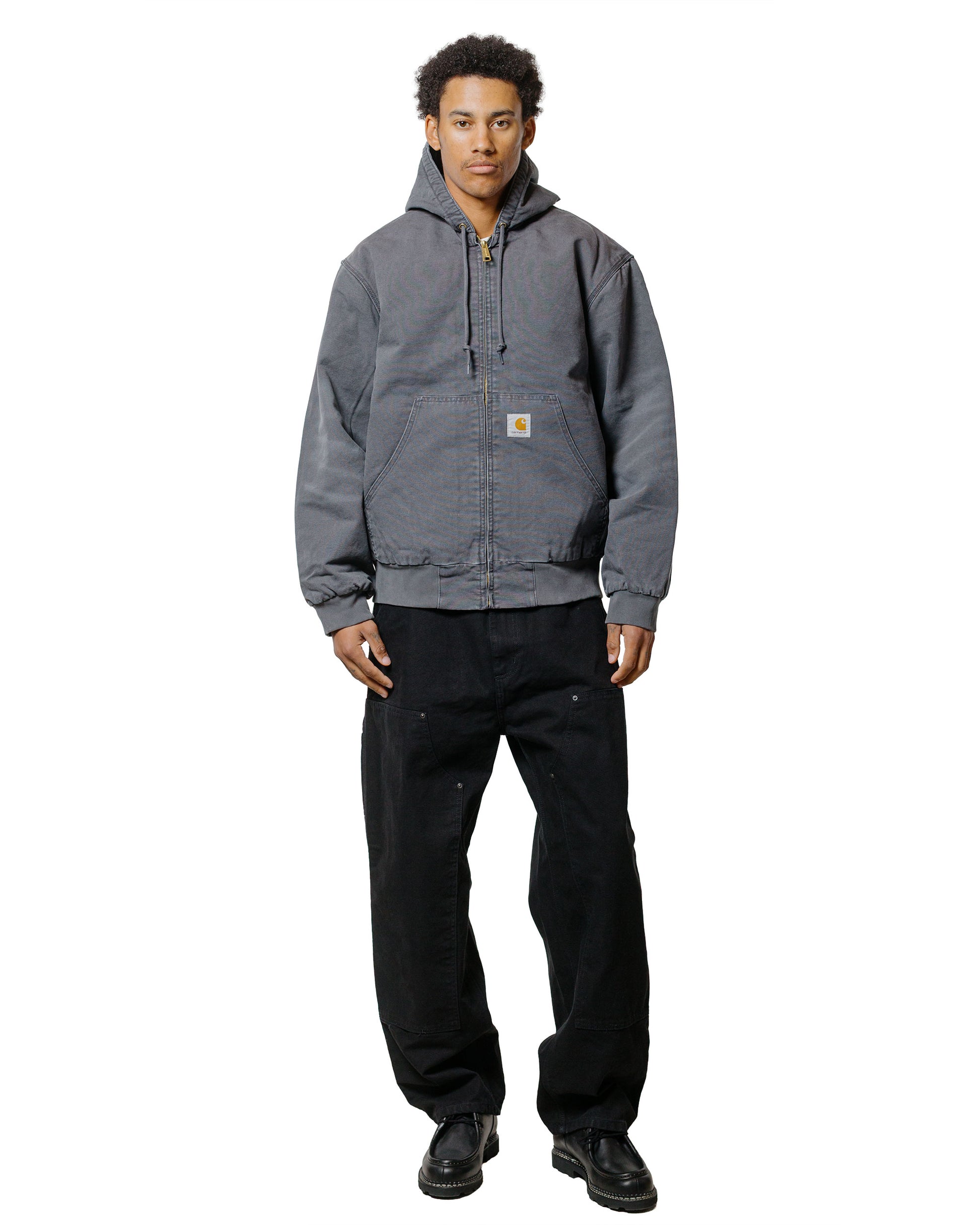 lost & found Carhartt Work In Progress Carhartt W.I.P. OG Double Knee Pant Black Stone Washed