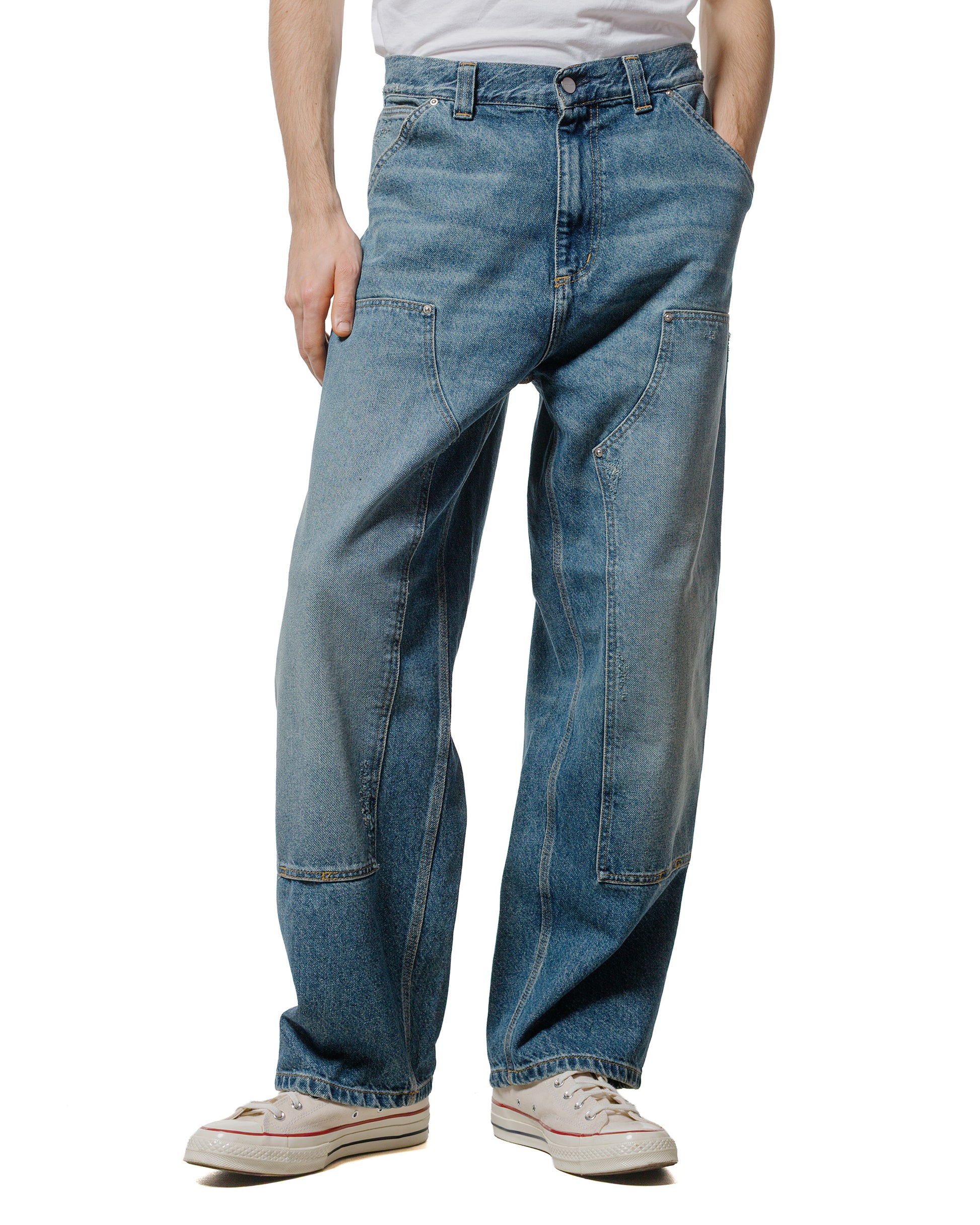 lost & found Carhartt Work In Progress Carhartt W.I.P. OG Double Knee Pant Blue Grind Wash