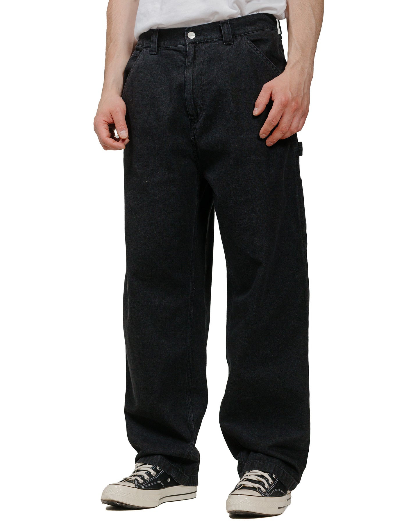 lost & found Carhartt Work In Progress Carhartt W.I.P. OG Loose Fit Single Knee Pant Black Stone Washed