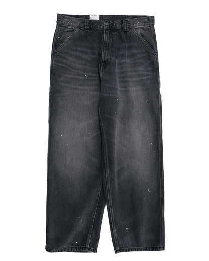 lost & found Carhartt Work In Progress Carhartt W.I.P. OG Single Knee Pant Black Destroy Wash Splatter