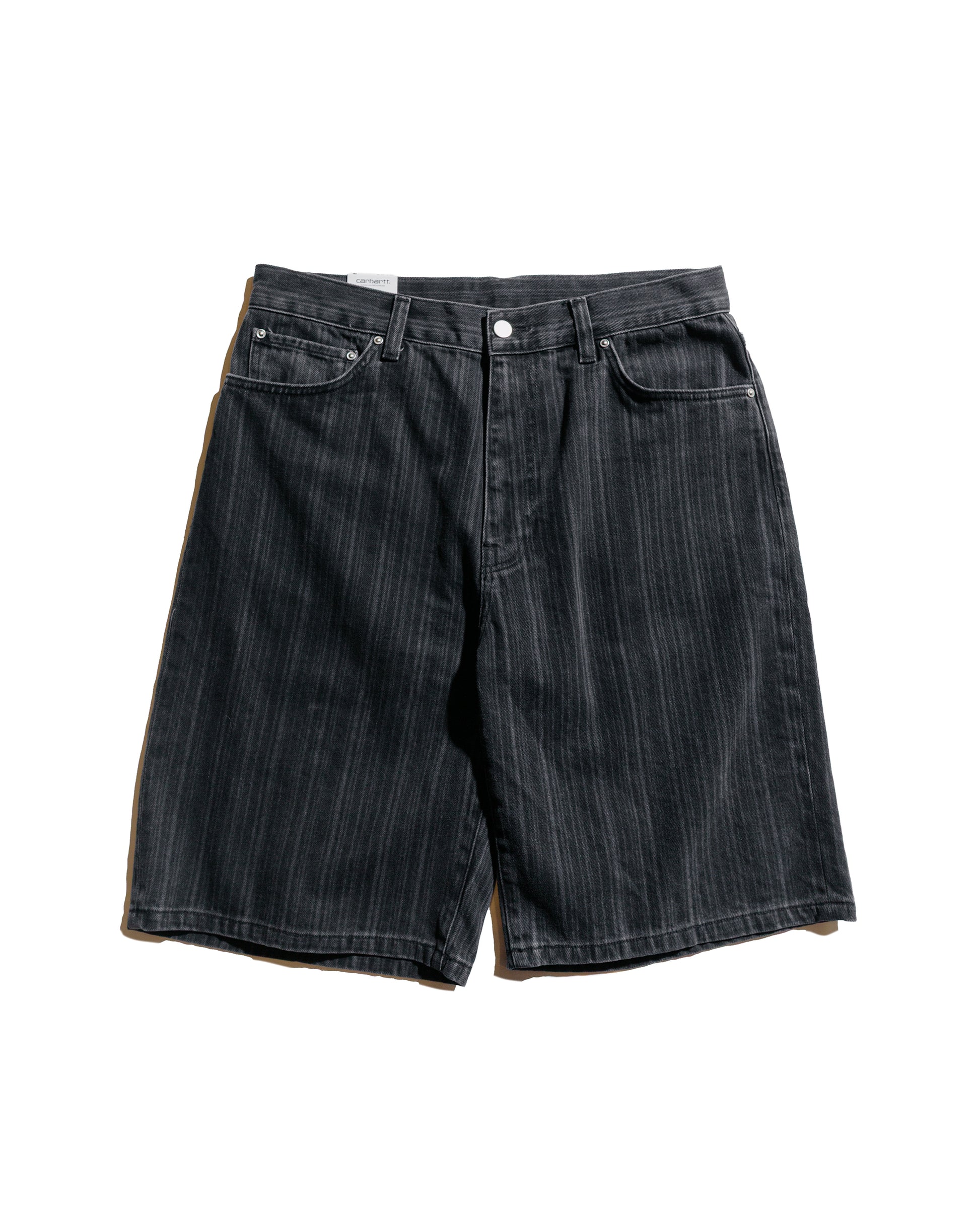 lost & found Carhartt Work In Progress Carhartt W.I.P. Rylan Stripe Short Black Stone Washed