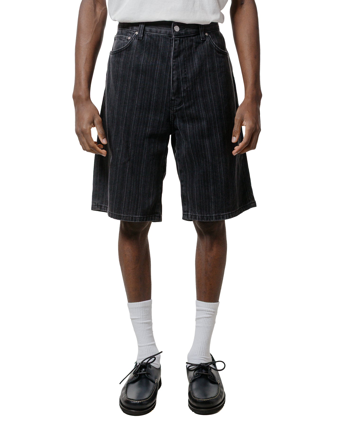 lost & found Carhartt Work In Progress Carhartt W.I.P. Rylan Stripe Short Black Stone Washed
