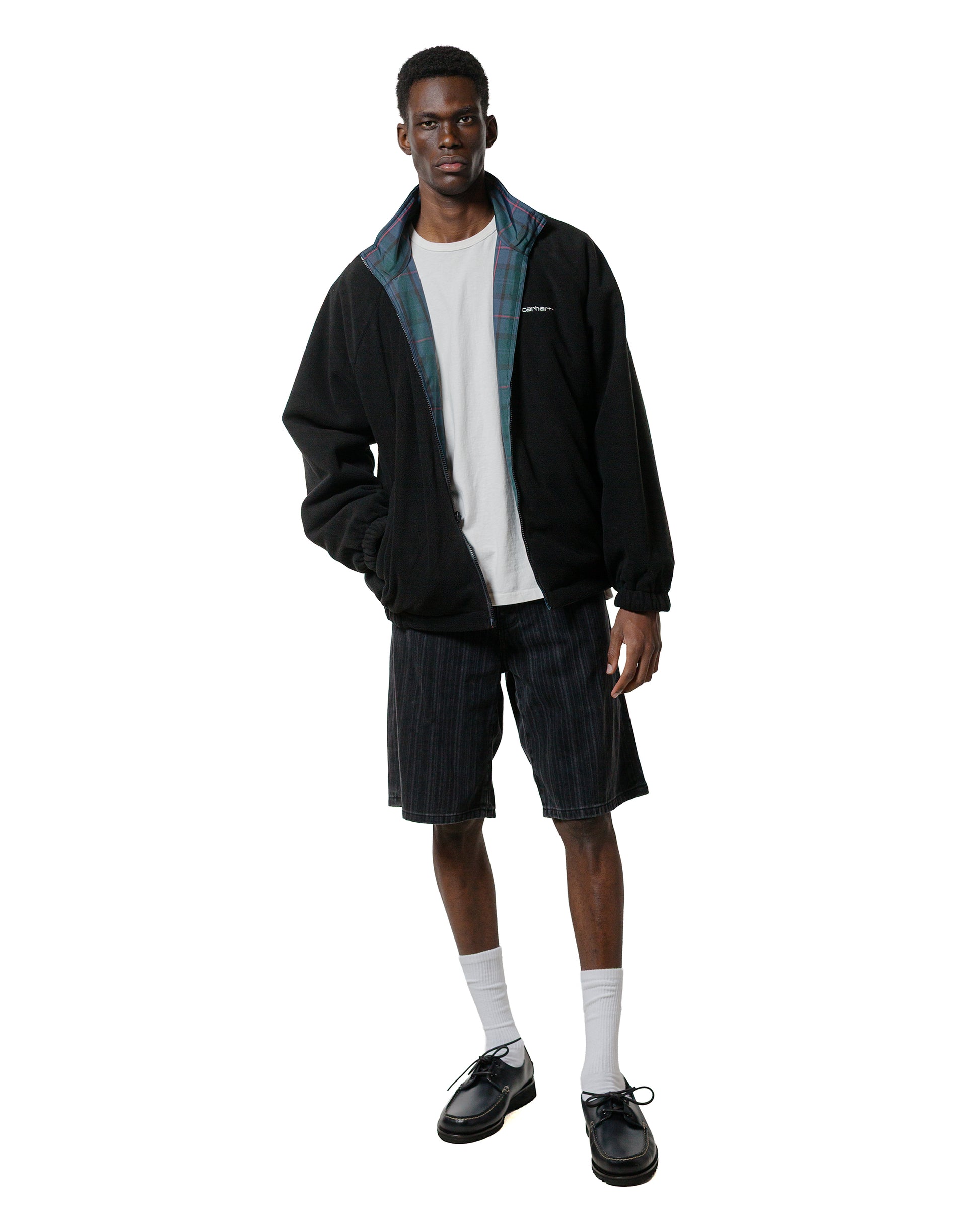 lost & found Carhartt Work In Progress Carhartt W.I.P. Rylan Stripe Short Black Stone Washed
