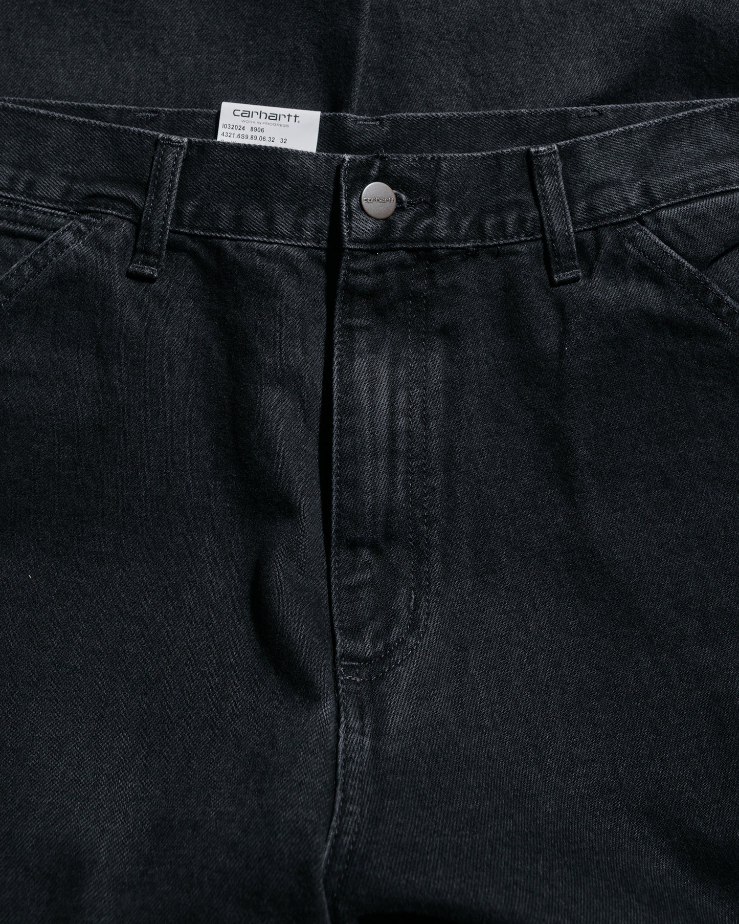 lost & found Carhartt Work In Progress Carhartt W.I.P. Single Knee Pant Black Stone Washed