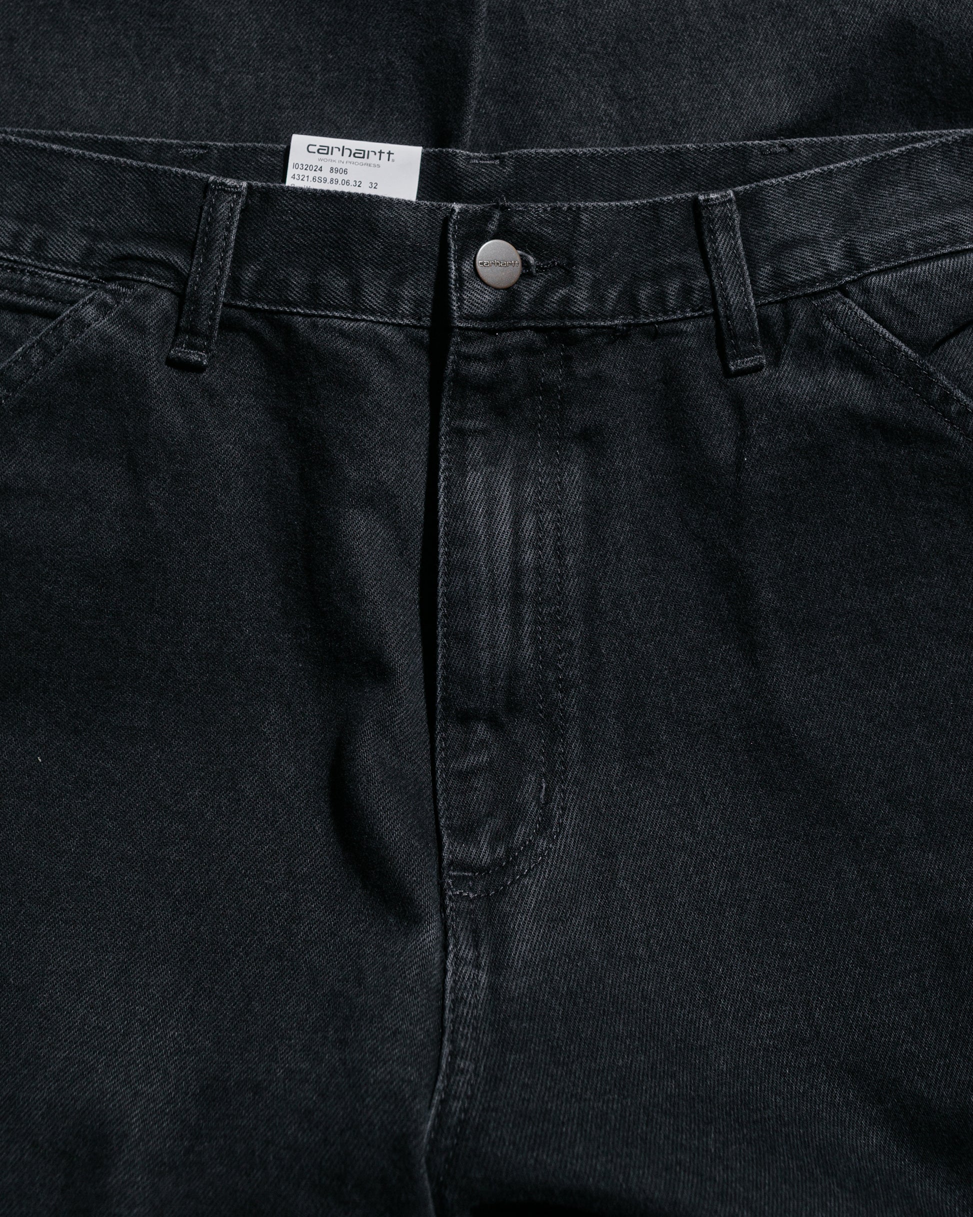 lost & found Carhartt Work In Progress Carhartt W.I.P. Single Knee Pant Black Stone Washed
