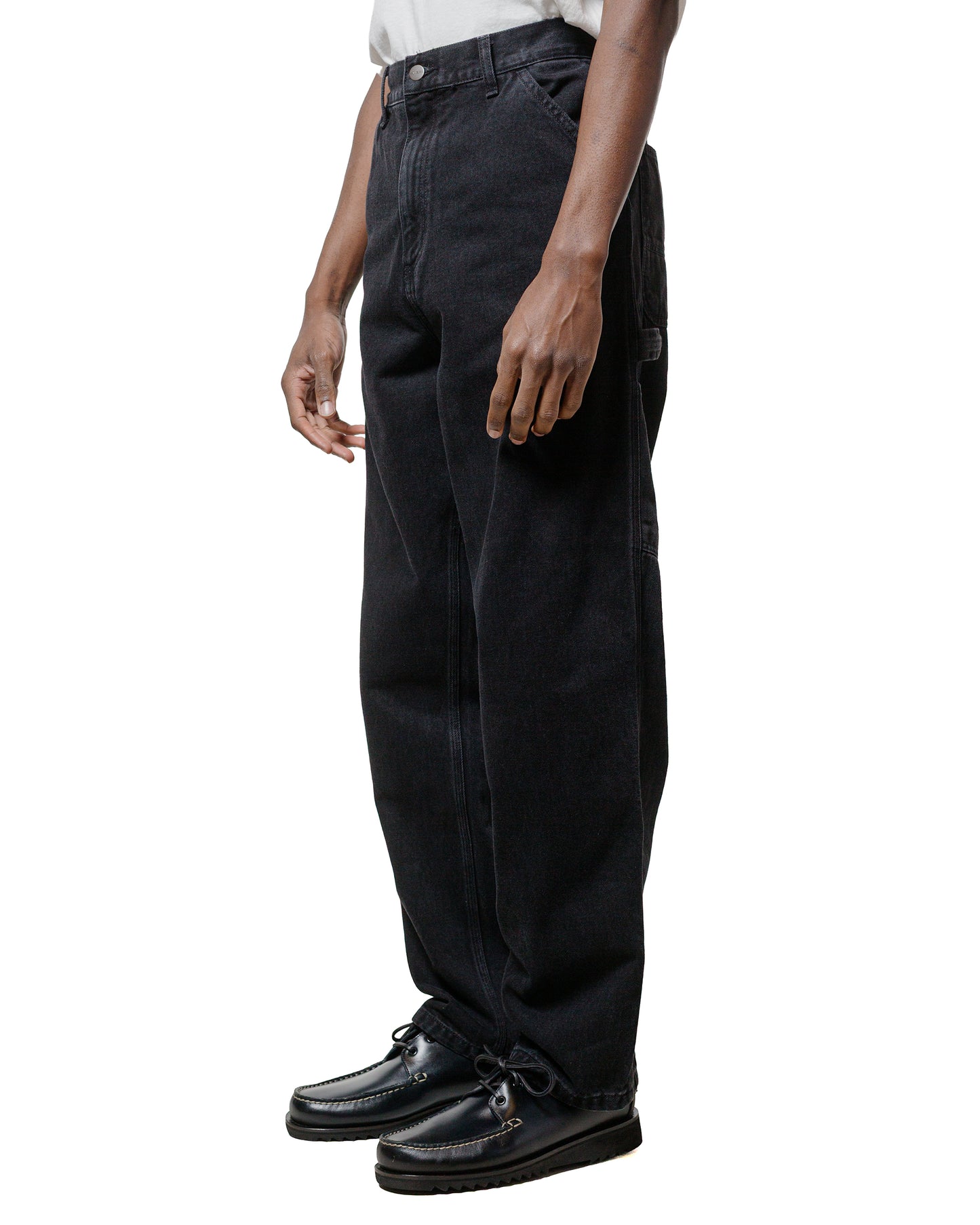 lost & found Carhartt Work In Progress Carhartt W.I.P. Single Knee Pant Black Stone Washed
