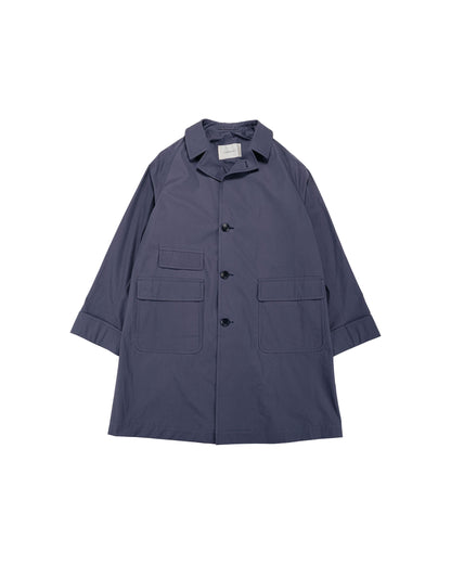 lost & found Cohérence Cohérence Corb II Weather Resistant Cotton Light Over Coat Slate Blue