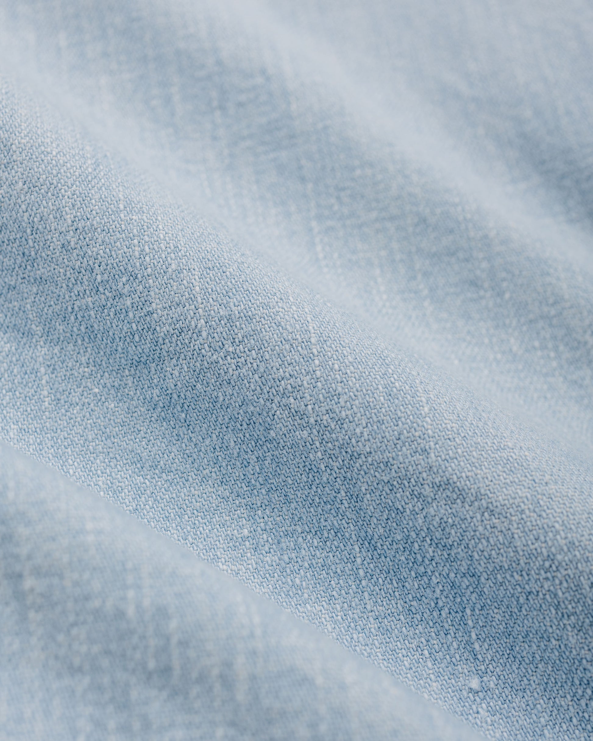 lost & found Cohérence Cohérence Abiquiu 10oz Logger Selvedge Denim Shirt Aqua Blue