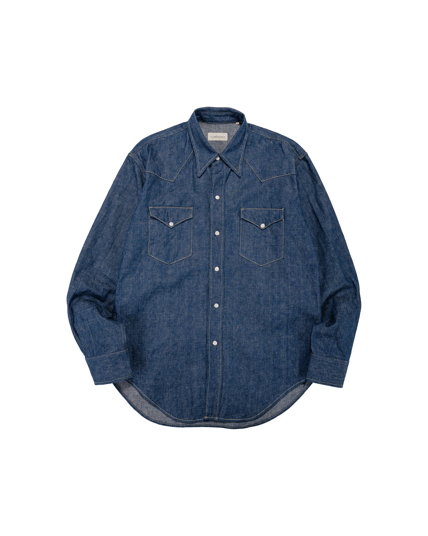 lost & found Cohérence Cohérence Abiquiu 10oz Logger Selvedge Denim Shirt Indigo