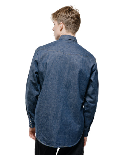 lost & found Cohérence Cohérence Abiquiu 10oz Logger Selvedge Denim Shirt Indigo