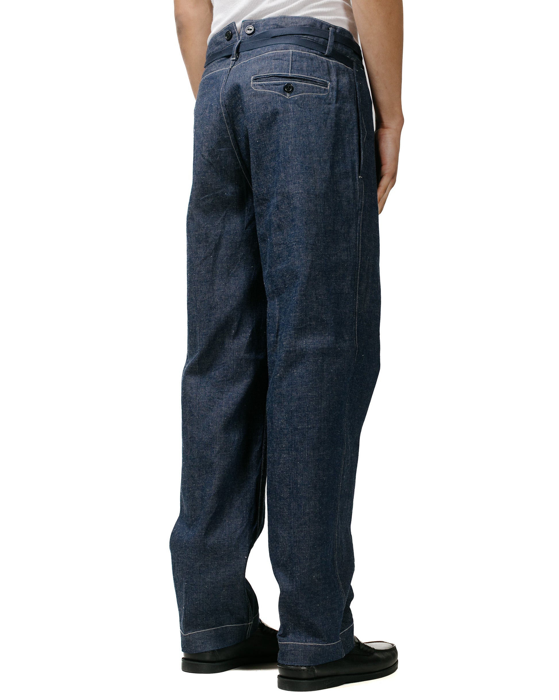 lost & found Cohérence Cohérence Alain 10oz Logger Selvedge Denim Trouser Indigo