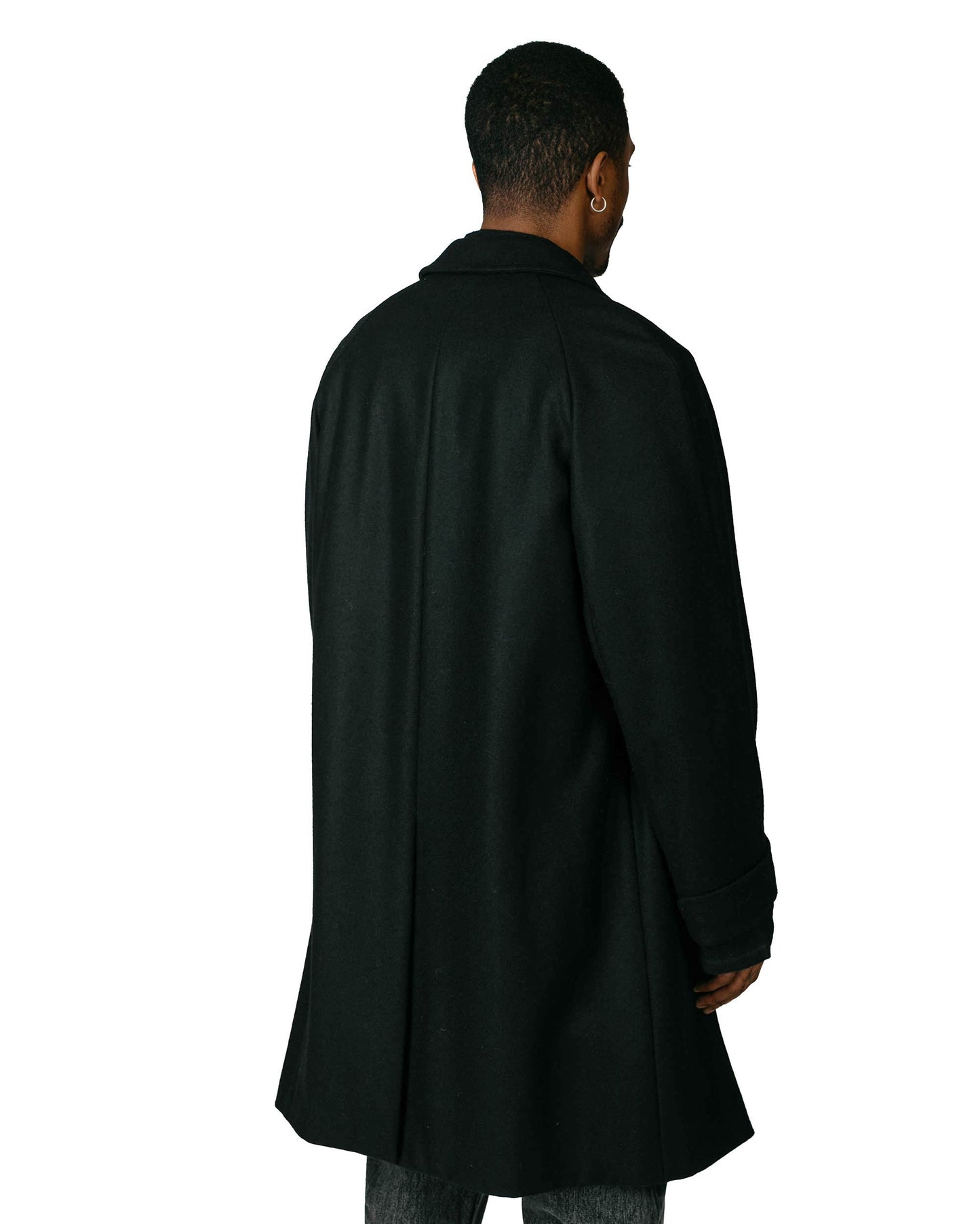 lost & found Cohérence Cohérence Corb Melton Jersey Over Coat Black