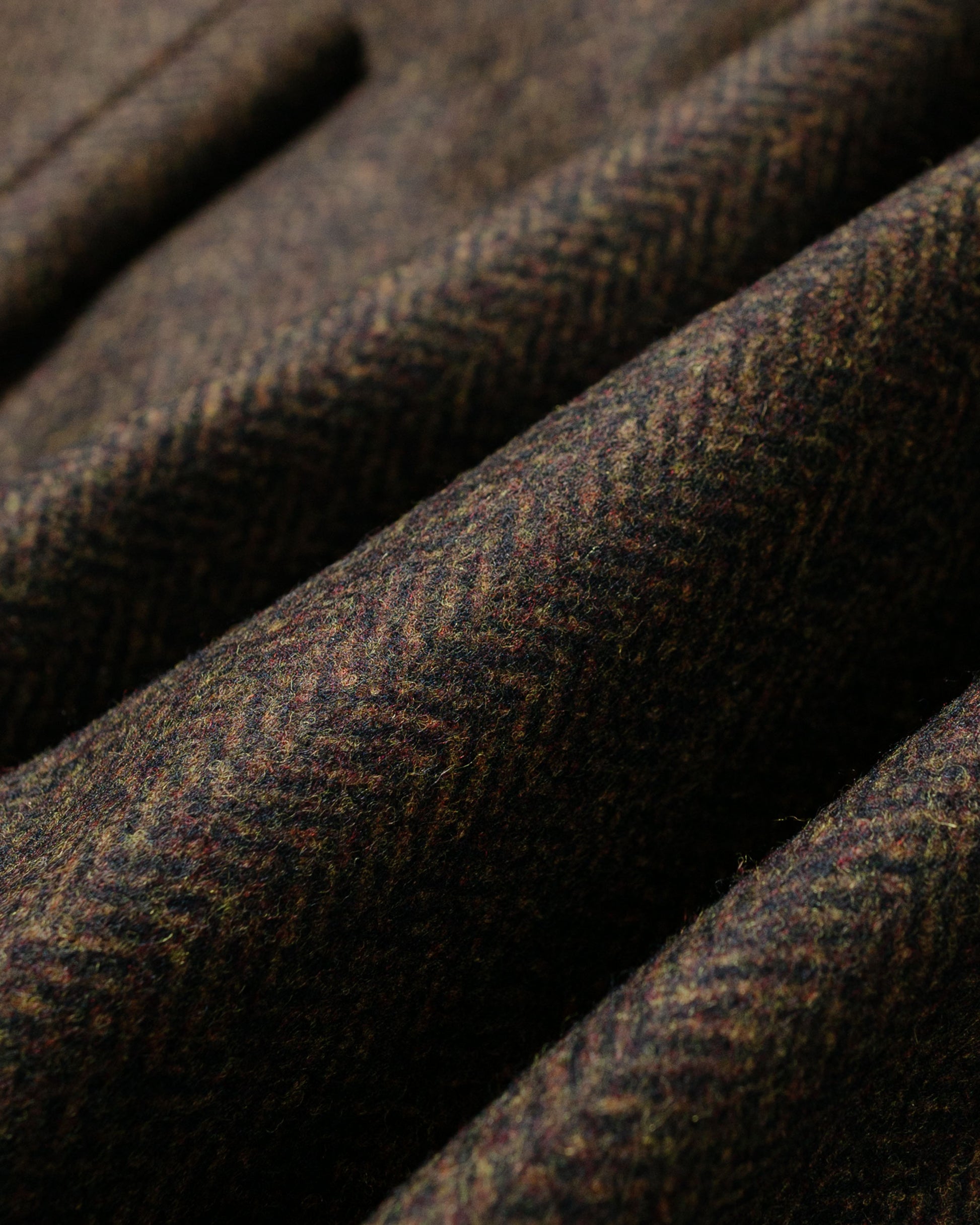 lost & found Cohérence Cohérence FouFou II Coat Chevron Tweed Jersey Brown