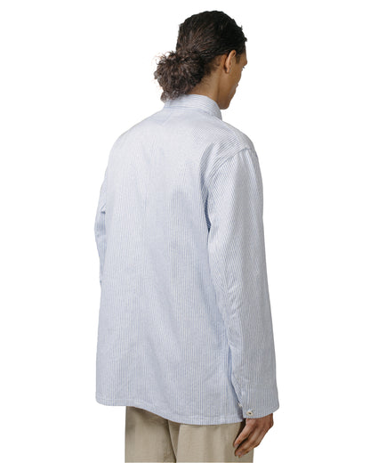 lost & found Cohérence Cohérence Jackson Jaspé Striped Twill Jacket Blue