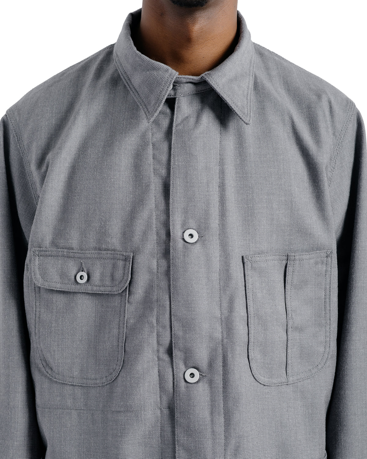 Cohérence Jackson Rover Wool Twill Grey Nailhead