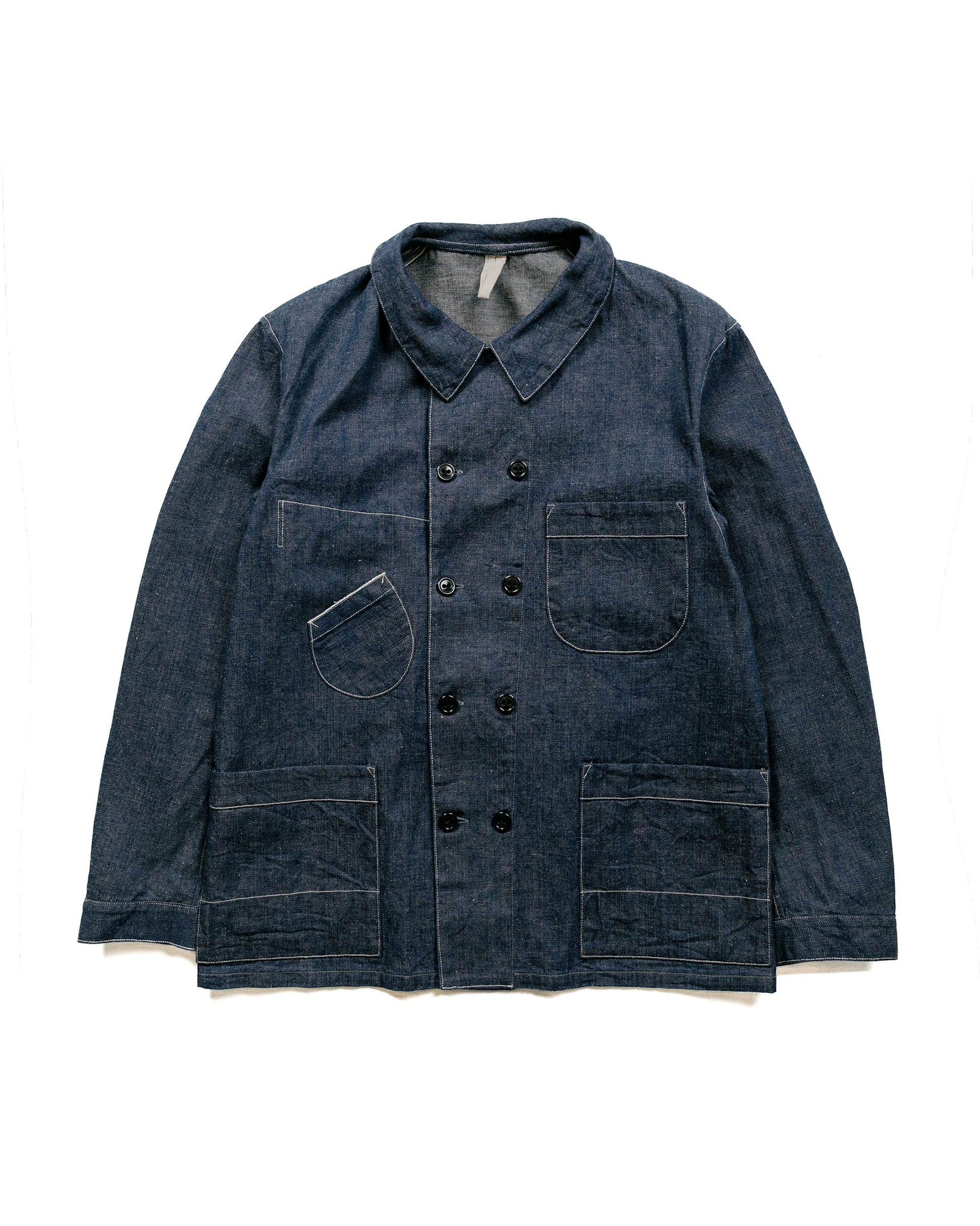 lost & found Cohérence Cohérence Kees 10oz Logger Selvedge Denim Jacket Indigo