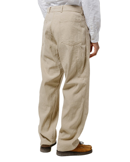 lost & found Cohérence Cohérence Paul Linen/Cotton Chevron Trouser Ivory