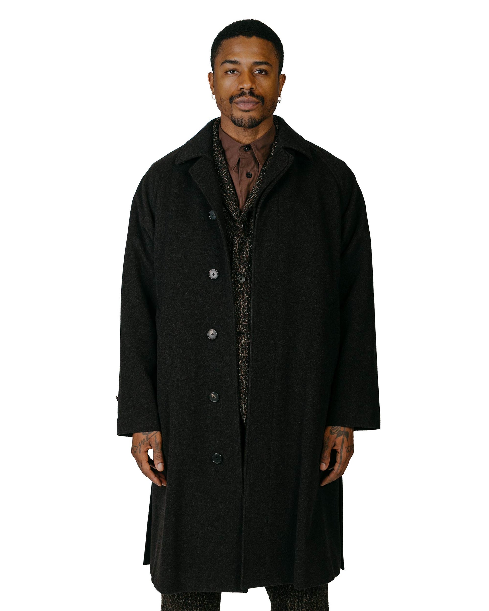 lost & found Cohérence Cohérence Ruiz Mosser Jersey Over Coat Brown
