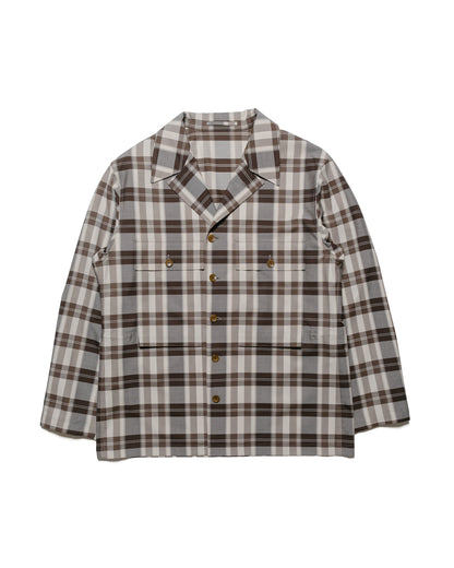 lost & found Cohérence Cohérence Vernon-D Antique Wool Gabardine Jacket Beige Check