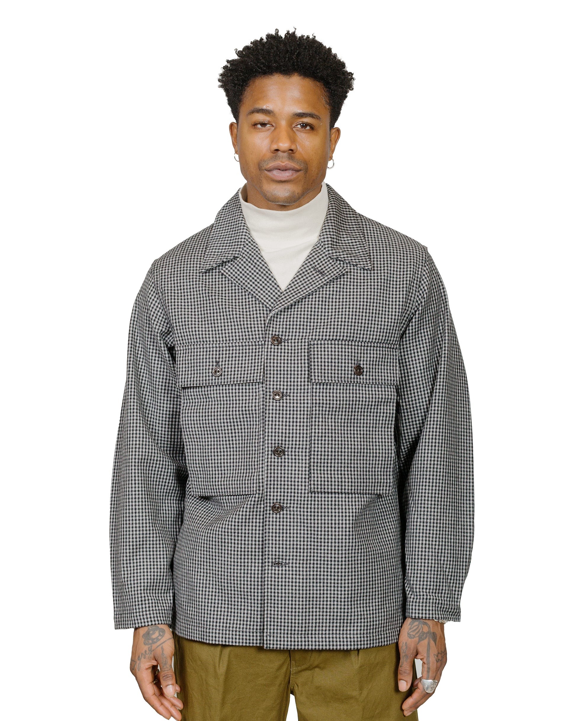 lost & found Cohérence Cohérence Vernon-D Rover Wool Twill Jacket Check
