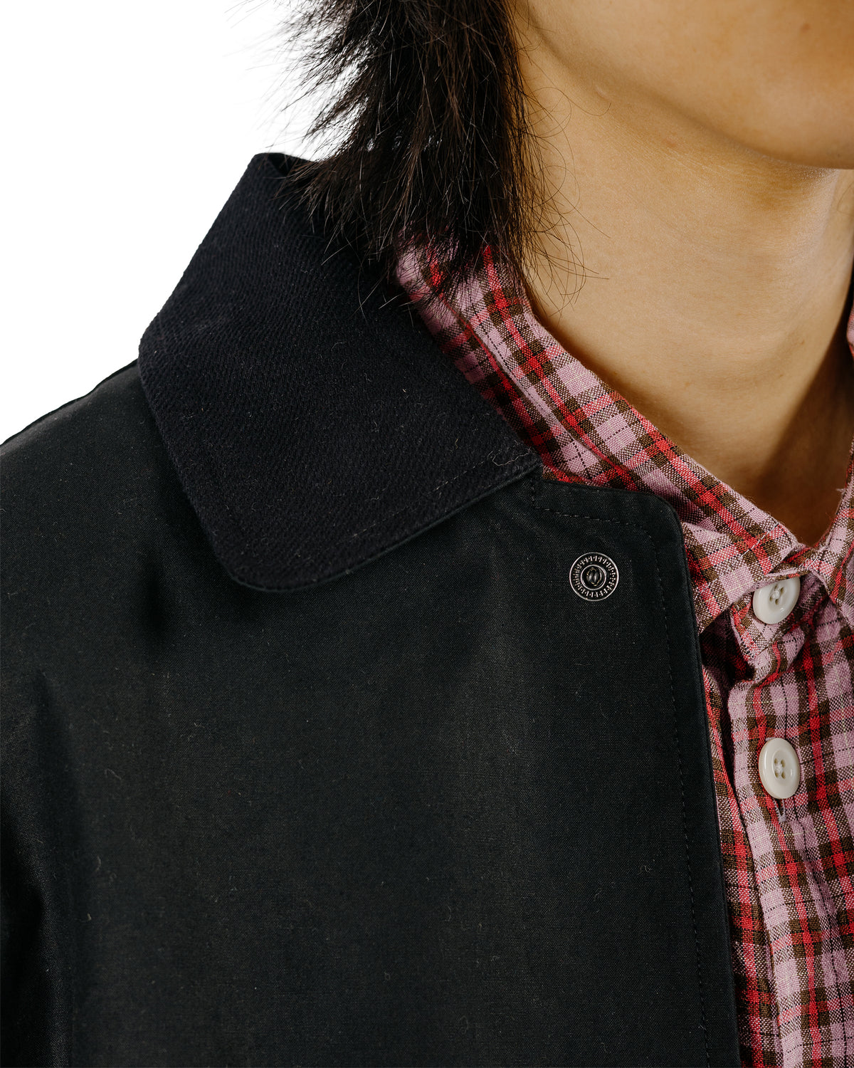 Conkers Blanket Jacket Cotton Dry Wax Black