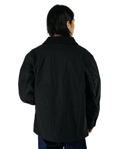 Conkers Blanket Jacket Cotton Dry Wax Black