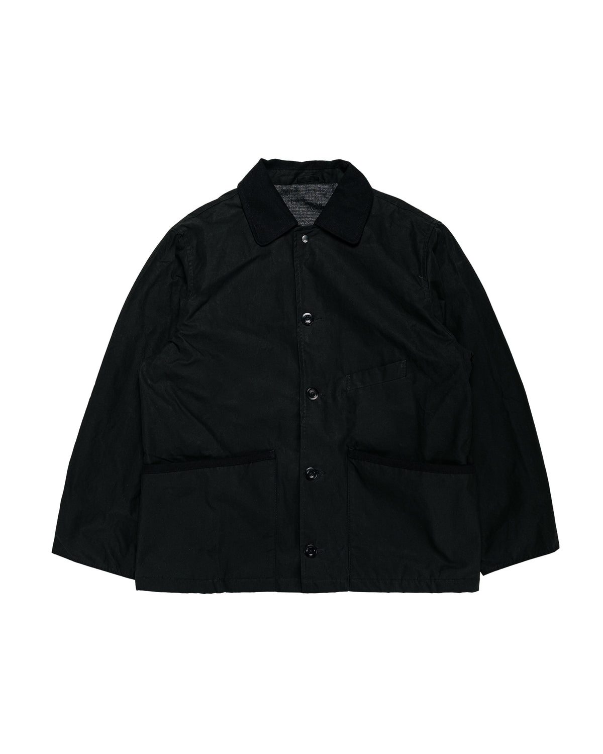 Conkers Blanket Jacket Cotton Dry Wax Black