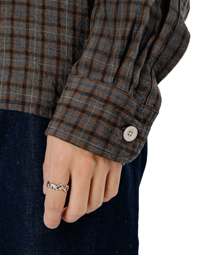 Conkers Farmer Shirt Dishcloth Linen Dusk