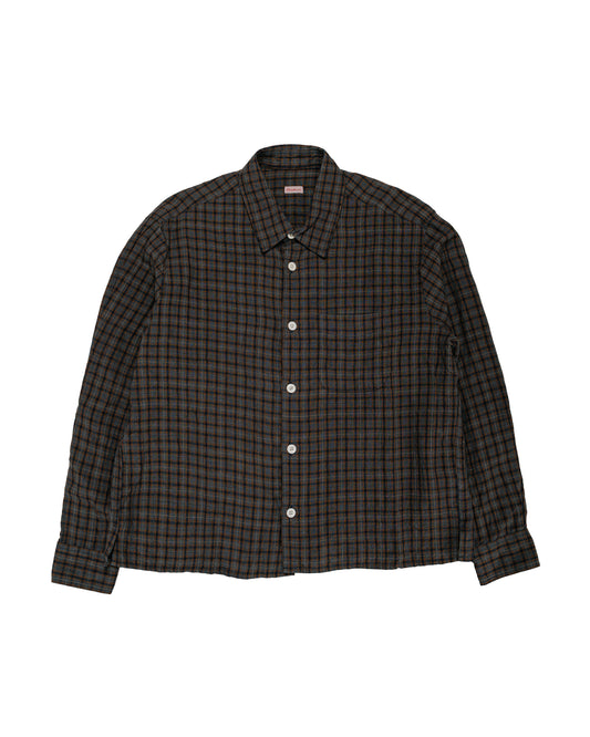 Conkers Farmer Shirt Dishcloth Linen Dusk