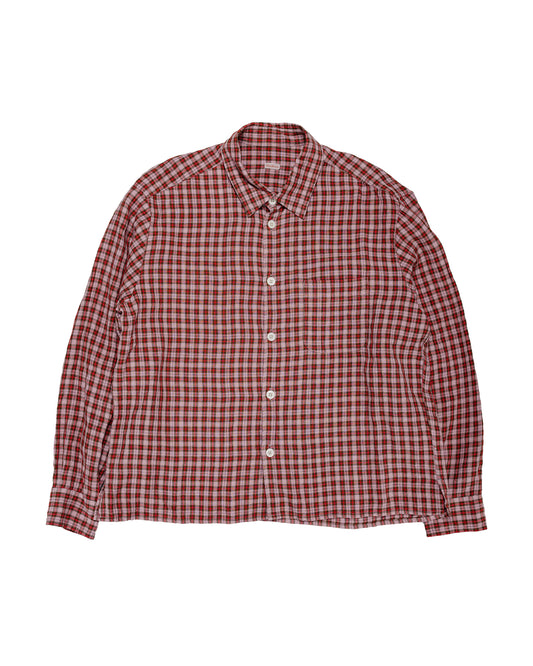 Conkers Farmer Shirt Dishcloth Linen Sunrise