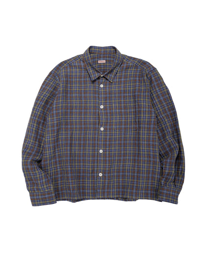 lost & found Conkers Conkers Farmer Shirt Irish Linen Damson