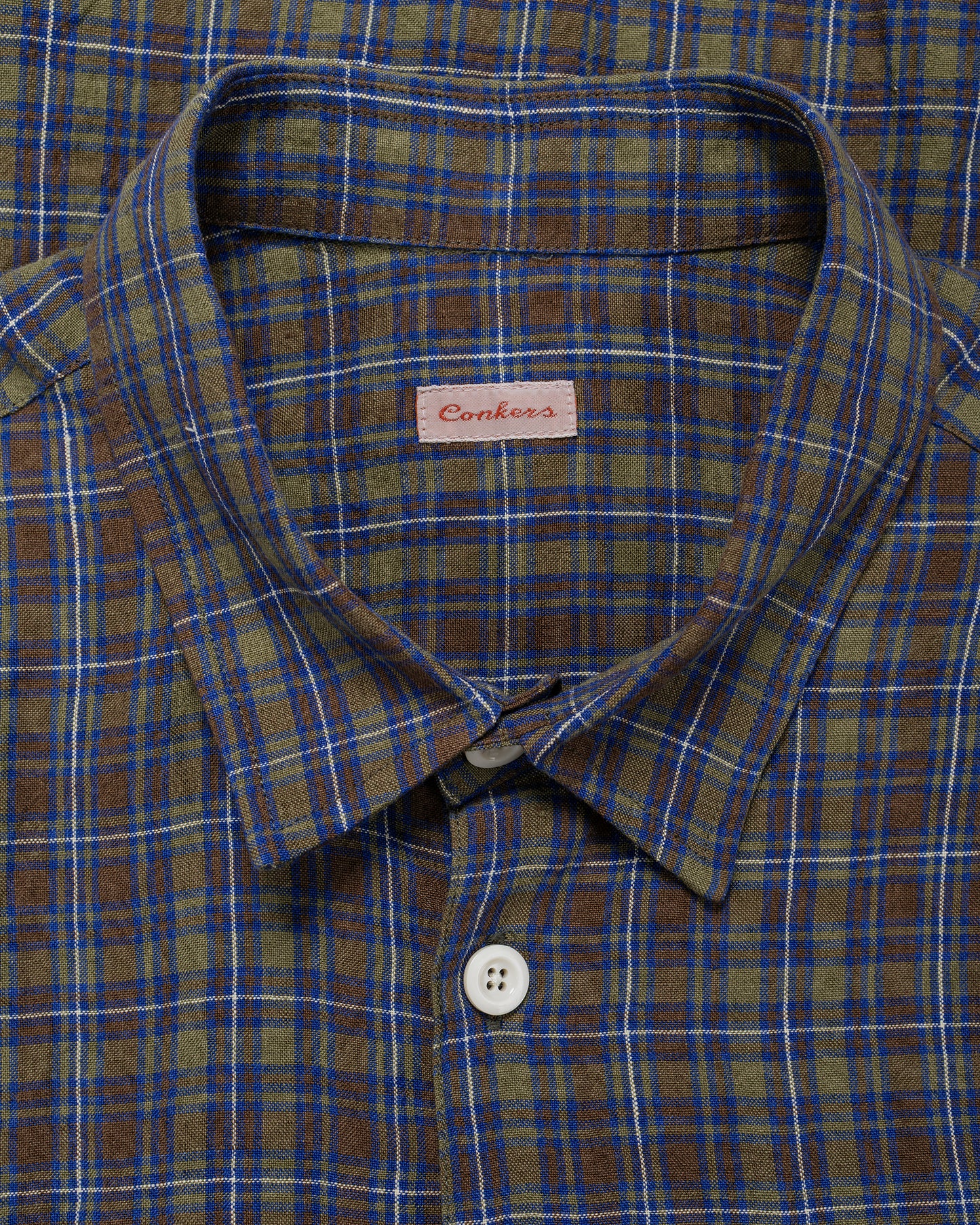 lost & found Conkers Conkers Farmer Shirt Irish Linen Damson