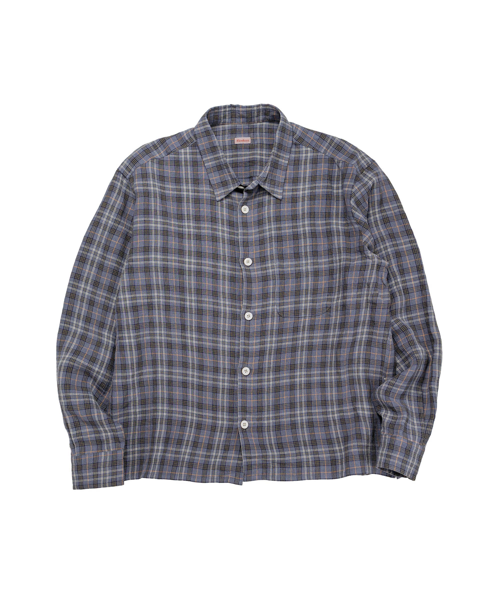 lost & found Conkers Conkers Farmer Shirt Irish Linen Sloe