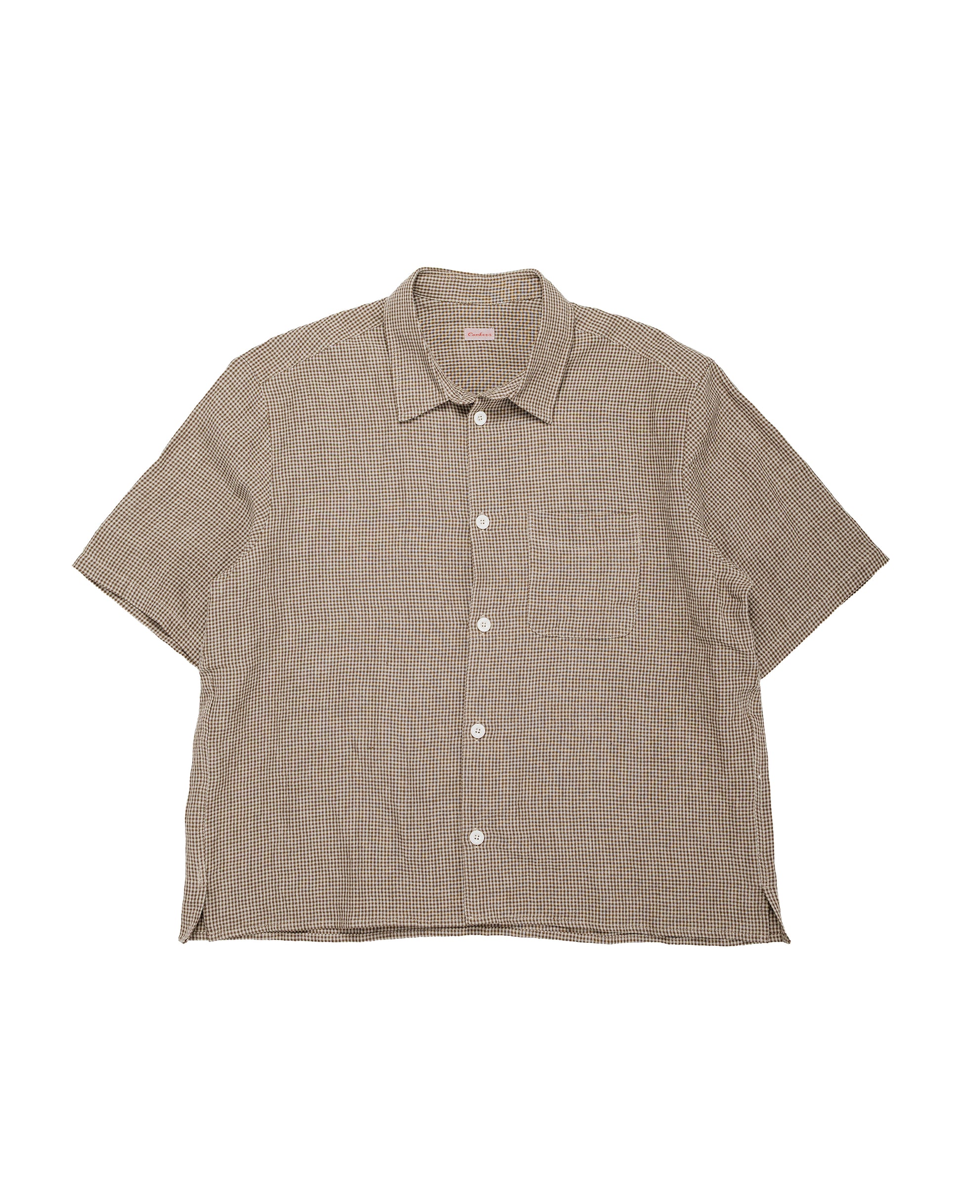 lost & found Conkers Conkers Farmer Shirt Short Sleeve Irish Line Straw
