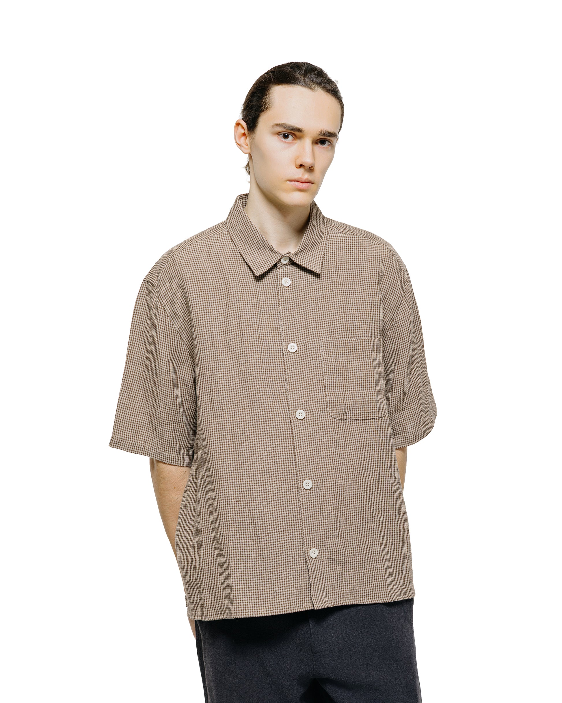 lost & found Conkers Conkers Farmer Shirt Short Sleeve Irish Line Straw