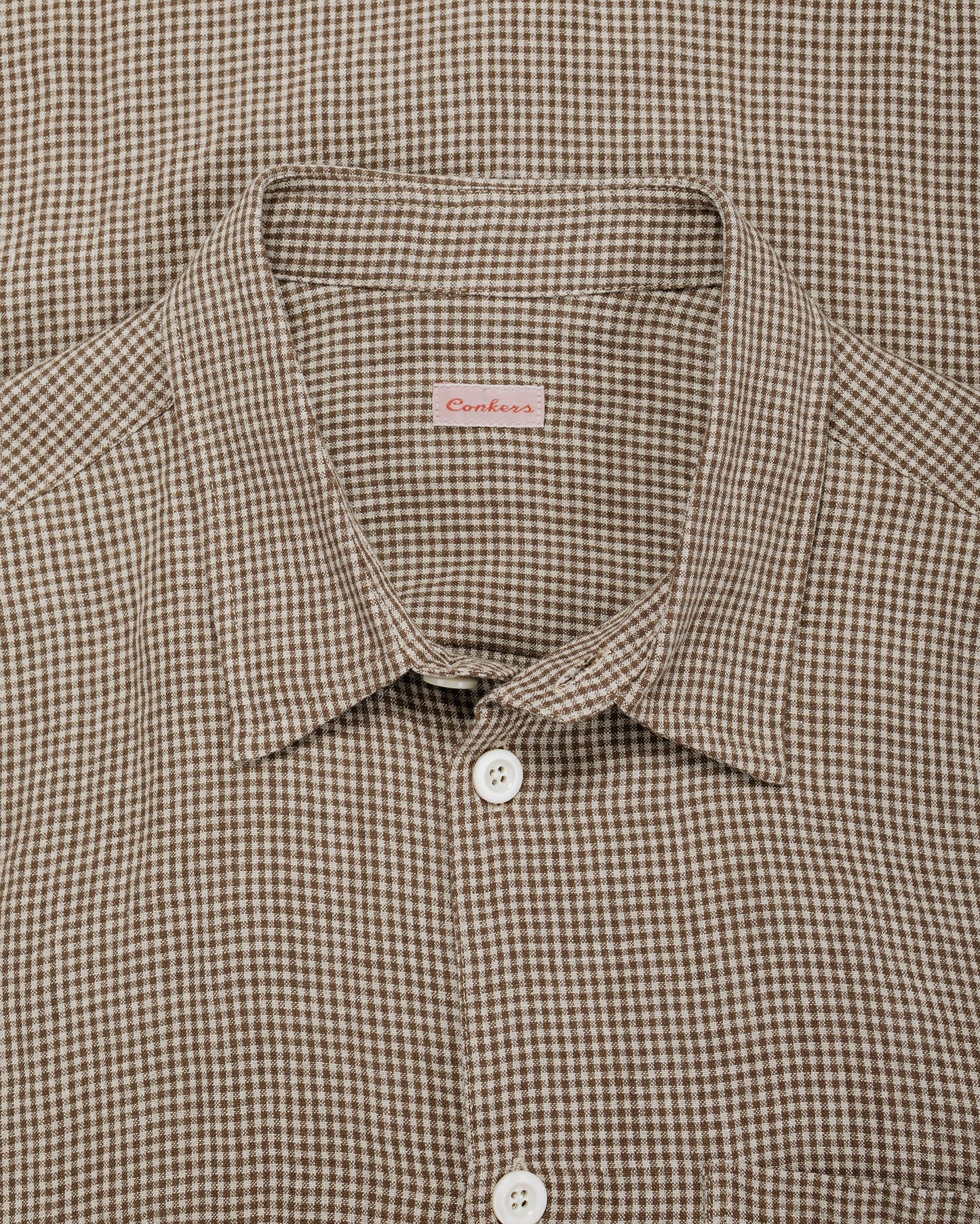 lost & found Conkers Conkers Farmer Shirt Short Sleeve Irish Line Straw