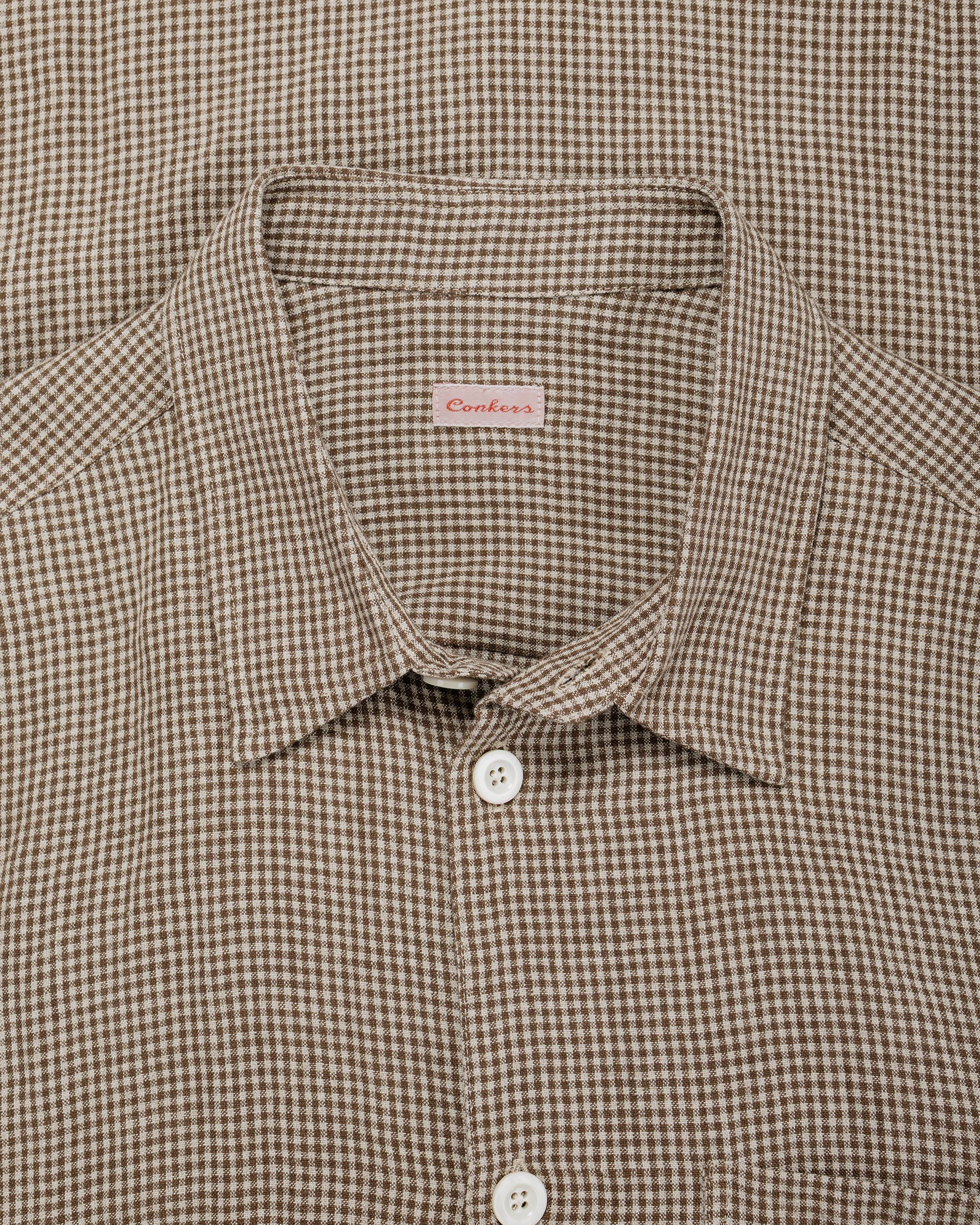 lost & found Conkers Conkers Farmer Shirt Short Sleeve Irish Line Straw