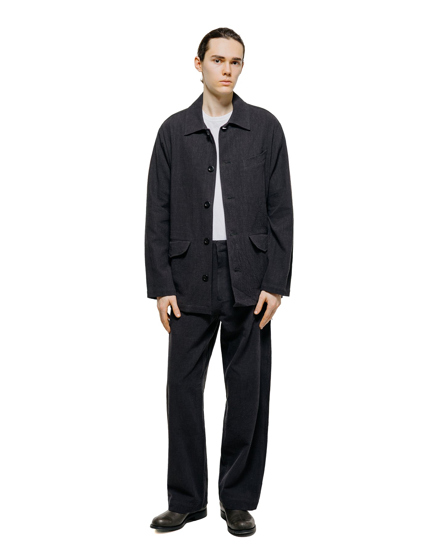 lost & found Conkers Conkers Field Shirt Ramie Charcoal
