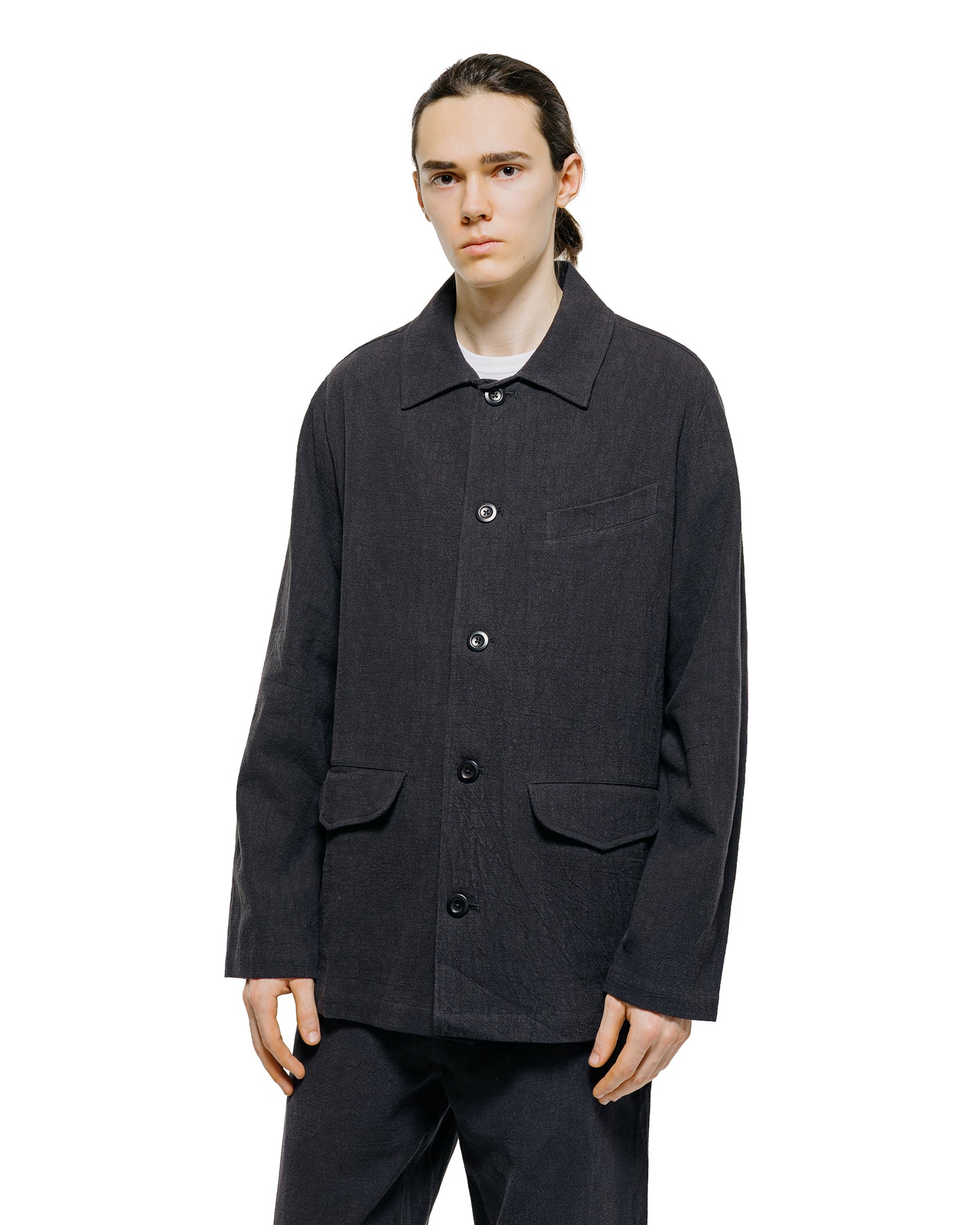 lost & found Conkers Conkers Field Shirt Ramie Charcoal