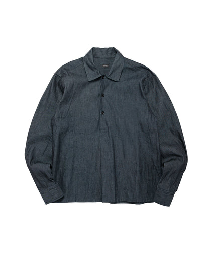 lost & found Conkers Conkers Night Shirt Striped Cotton Navy