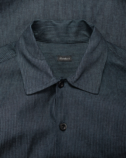lost & found Conkers Conkers Night Shirt Striped Cotton Navy