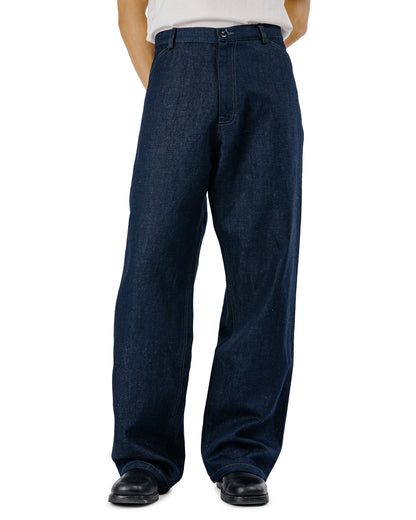 Conkers Potter Pants Linen Cotton Denim Indigo