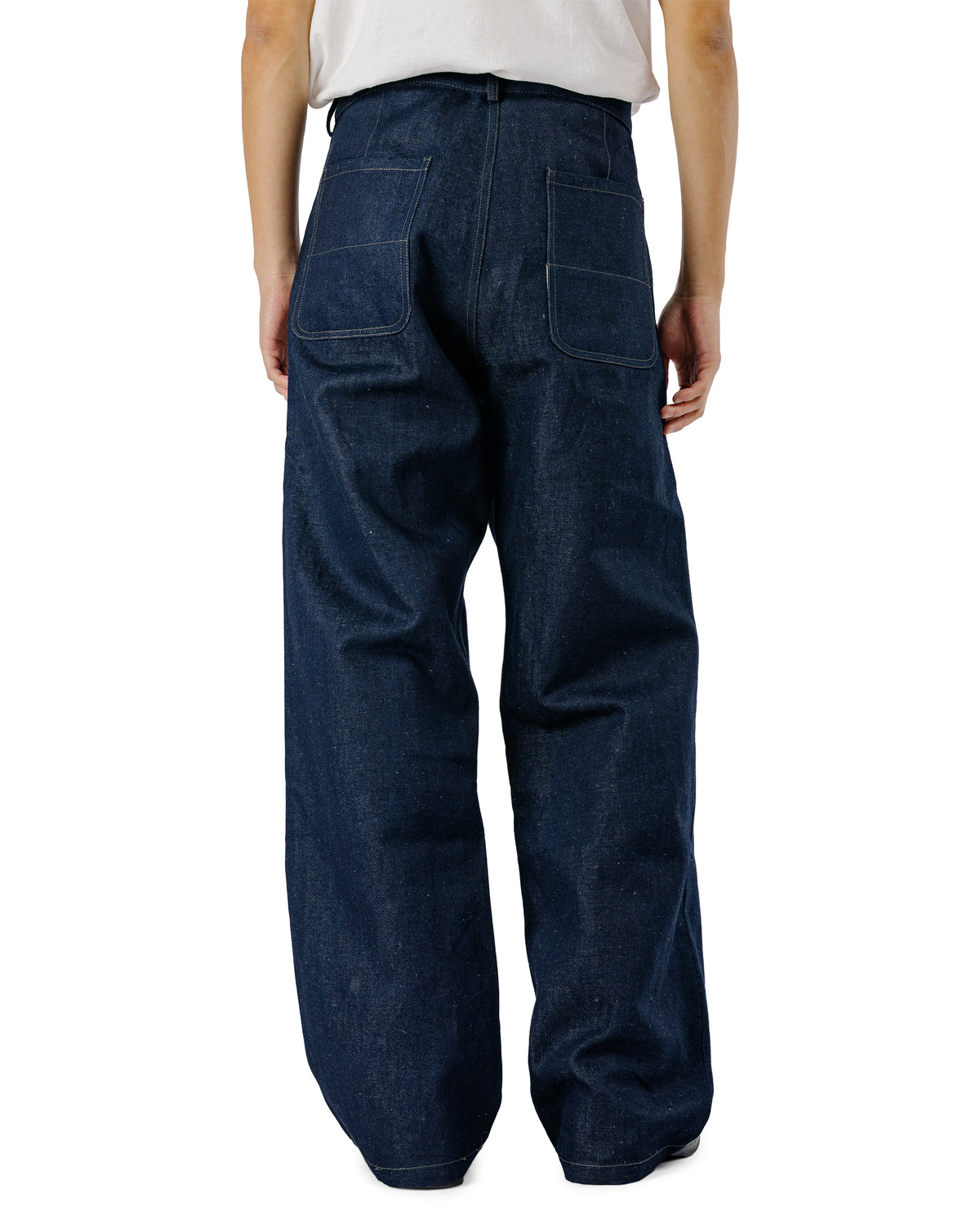 Conkers Potter Pants Linen Cotton Denim Indigo