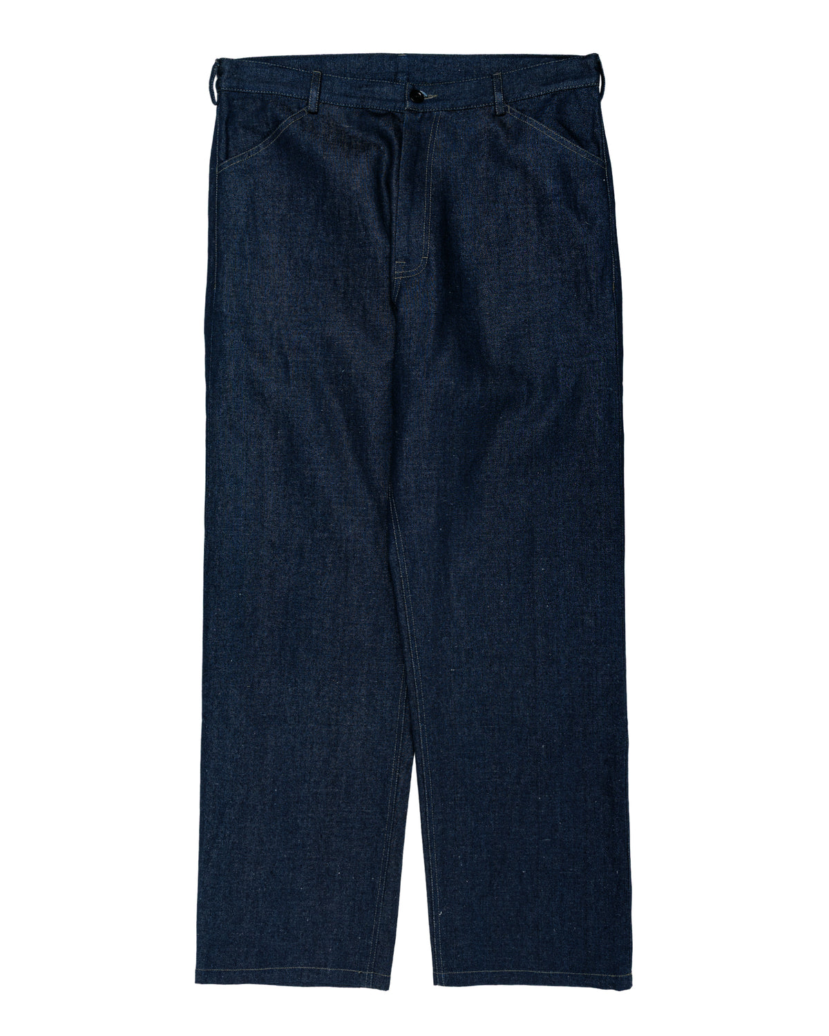 Conkers Potter Pants Linen Cotton Denim Indigo