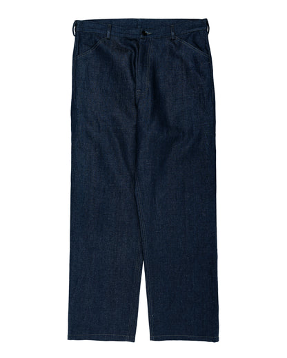 Conkers Potter Pants Linen Cotton Denim Indigo