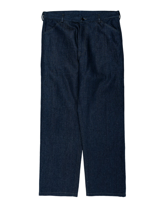 Conkers Potter Pants Linen Cotton Denim Indigo