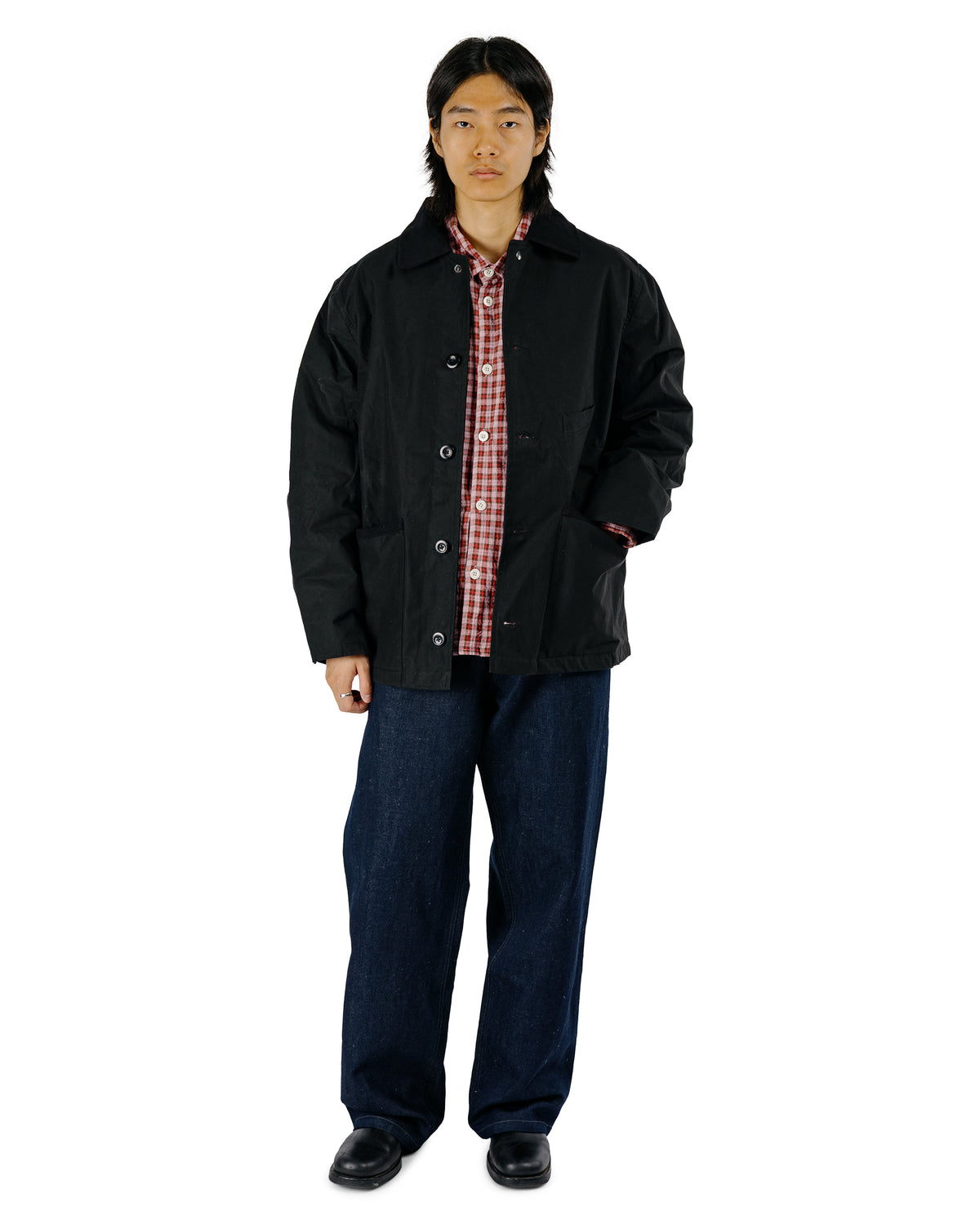 Conkers Potter Pants Linen Cotton Denim Indigo