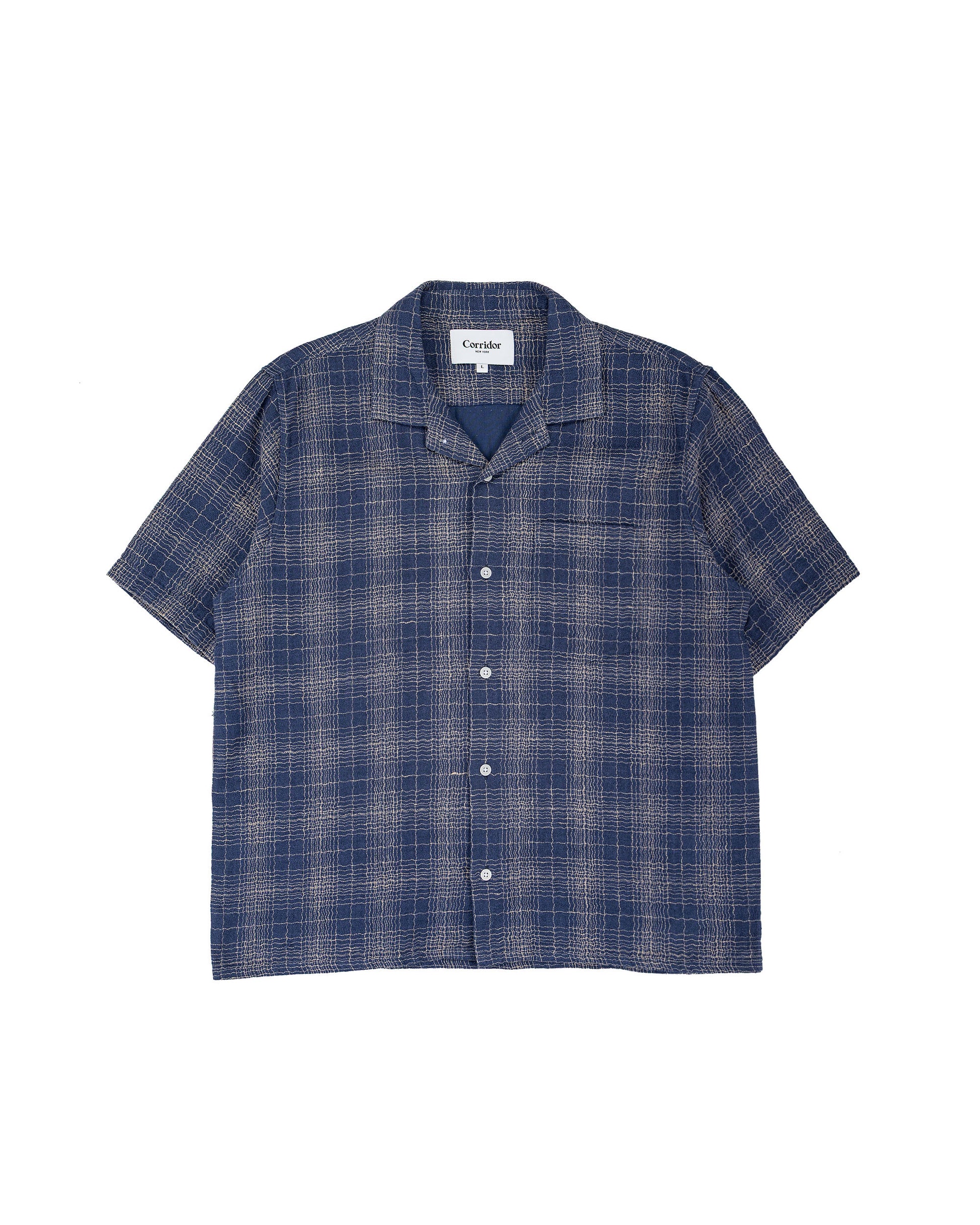 lost & found Corridor Corridor Wavy Linen SS Navy