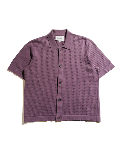 lost & found Corridor Corridor Acid Wash Pointelle Button Down Violet