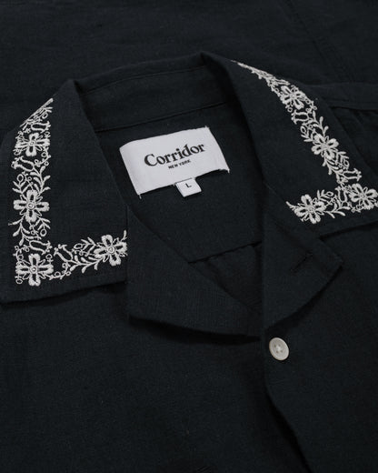 lost & found Corridor Corridor Harmony Embroidered SS Black
